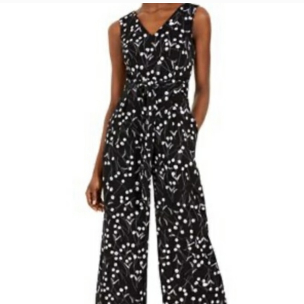 Calvin Klein daisy floral jumpsuit size 14